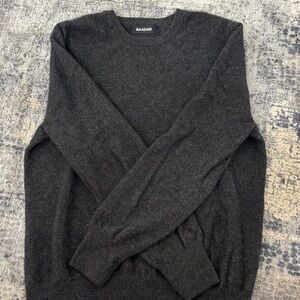 NAADAM Men's Charcoal Crewneck Sweater